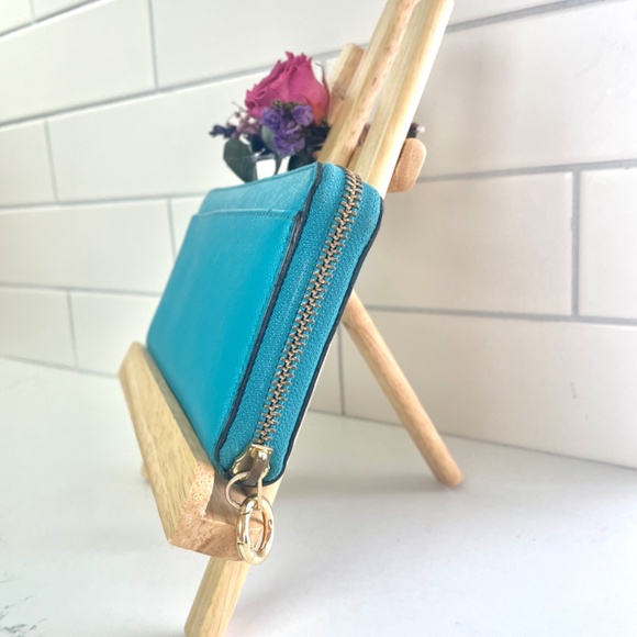 “kate spade” Turquoise Saffiano Leather “Lacey” Wallet, WLRU1689B - Picture 4 of 13